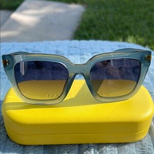 Authentic MARC JACOBS MJ 1083/S PJP 9O Sunglasses Blue Frame Gray Lenses 52mm